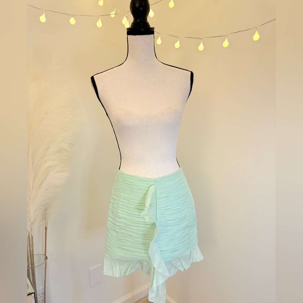🌾 Hansen & Gretal Mint Green Mini Skirt